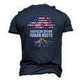 American Grown With Indian Roots India Tee Men's 3D T-Shirt Back Print Navy Blue