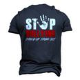 Anti Bully Movement Stop Bullying Supporter Stand Up Speak Men's 3D T-Shirt Back Print Navy Blue