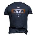 Ata Like Dad Only Cooler Tee- For An Azerbaijani Father Men's 3D T-Shirt Back Print Navy Blue