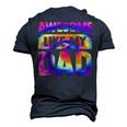 Awesome Like My Dad Matching Fathers Day Kids Tie Dye V2 Men's 3D T-Shirt Back Print Navy Blue
