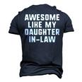 Awesome Like My Daughter-In-Law Father Mother Cool Men's 3D T-Shirt Back Print Navy Blue