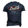 Babb Shirt Personalized Name T Shirt Name Print T Shirts Shirts With Names Babb Men's 3D T-shirt Back Print Navy Blue