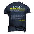 Bailey Name Bailey Facts V2 Men's 3D T-shirt Back Print Navy Blue
