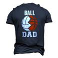Mens Ball Dad Volleyball Basketball Dad Men's 3D T-Shirt Back Print Navy Blue