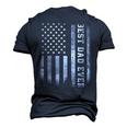 Best Dad Ever Flag American Fathers Day For Dad Son Men's 3D T-Shirt Back Print Navy Blue