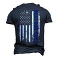 Best Dad Ever Military Pride - 4Th Of July Usa Flag Men's 3D T-shirt Back Print Navy Blue