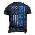 Best Dad Ever Us American Flag For Fathers Day Men's 3D T-Shirt Back Print Navy Blue