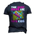 The Best Dads Are 90S Kids 90S Dad Cassette Tape Men's 3D T-Shirt Back Print Navy Blue