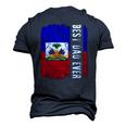 Best Haitian Dad Ever Haiti Daddy Fathers Day Men's 3D T-Shirt Back Print Navy Blue