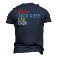 Best Jack-A-Bee Dad Ever Retro Vintage Men's 3D T-Shirt Back Print Navy Blue
