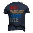 Best Pancake Maker Ever Baking For Baker Dad Or Mom Men's 3D Print Graphic Crewneck Short Sleeve T-shirt Navy Blue