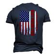 Best Papaw Ever Us Flag Patriotic 4Th Of July American Flag Men's 3D T-Shirt Back Print Navy Blue