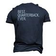 Best Quarterback Ever Football Player Season Men's 3D T-Shirt Back Print Navy Blue