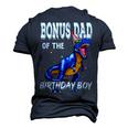 Mens Bonus Dad Of The Birthday Boy Matching Father Bonus Dad Men's 3D T-shirt Back Print Navy Blue