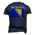 Bosnia-Herzegovina Bosnian Flag Bosnian Pride Bosnian Roots Men's 3D T-Shirt Back Print Navy Blue