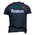 Boston Basketball B-Ball Massachusetts Green Retro Boston Men's 3D T-Shirt Back Print Navy Blue