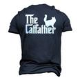 The Catfather Cat Dad For Men Cat Lover Men's 3D T-Shirt Back Print Navy Blue