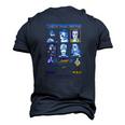 Choose Your Fighter Triple Jump Men's 3D T-Shirt Back Print Navy Blue