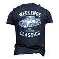 Weekend Classics Vintage Truck Men's 3D T-Shirt Back Print Navy Blue