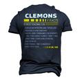 Clemons Name Clemons Facts Men's 3D T-shirt Back Print Navy Blue