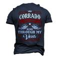 Corrado Name Shirt Corrado Family Name V2 Men's 3D Print Graphic Crewneck Short Sleeve T-shirt Navy Blue