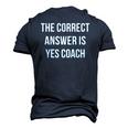 The Correct Answer Is Yes Coach Men's 3D T-Shirt Back Print Navy Blue