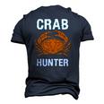 Crab Hunter Crab Lover Vintage Crab Men's 3D T-Shirt Back Print Navy Blue