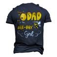 Dad Of The Bee Day Girl Hive Party Birthday Sweet Men's 3D T-shirt Back Print Navy Blue