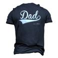Dad Est 2015 Fathers Day Birthday Daddy Established 2015 Men's 3D T-Shirt Back Print Navy Blue Dad Est 2015 Fathers Day Birthday Daddy Established 2015 Men's 3D T-Shirt Back Print Navy Blue