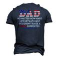 Dad Happy Fathers Day No Matter How Hard Life Gets At Least Men's 3D T-Shirt Back Print Navy Blue
