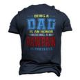 Being A Dad Is An Honor Being A Pawpaw Is Priceless Vintage Men's 3D T-Shirt Back Print Navy Blue