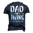 Dad Of Twins Proud Father Of Twins Classic Overachiver Men's 3D T-shirt Back Print Navy Blue