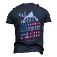 Daddio Of The Patio Usa Flag Patriotic Bbq Dad 4Th Of July Men's 3D T-shirt Back Print Navy Blue