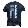 Mens Daddy American Flag Fathers Day Patriotic Usa 4Th Of July Men's 3D T-Shirt Back Print Navy Blue
