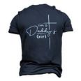 Womens Im A Daddys Girl Christian Faith Based V-Neck Men's 3D T-Shirt Back Print Navy Blue