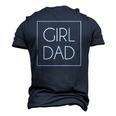 Delicate Girl Dad Tee For Fathers Day Men's 3D T-Shirt Back Print Navy Blue