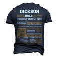 Dickson Name Dickson Born To Rule Men's 3D T-shirt Back Print Navy Blue