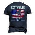Dog Owner Us Flag 4Th Of July Fathers Day Rottweiler Dad Men's 3D T-shirt Back Print Navy Blue