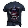 Duquette Blood Runs Through My Veins Name Men's 3D Print Graphic Crewneck Short Sleeve T-shirt Navy Blue