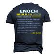 Enoch Name Enoch Facts Men's 3D T-shirt Back Print Navy Blue