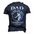 Father Grandpa Dadthe Bowhunting Legend S73 Family Dad Men's 3D Print Graphic Crewneck Short Sleeve T-shirt Navy Blue