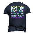 Fathers Day 90S Style Men's 3D T-Shirt Back Print Navy Blue