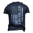 Fathers Day Best Dad Ever American Flag Men's 3D T-Shirt Back Print Navy Blue