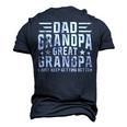 Mens Fathers Day From Grandkids Dad Grandpa Great Grandpa Men's 3D T-shirt Back Print Navy Blue