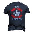 Fathers Day Grandpa Being Papa Is Priceless Fun Men's 3D T-Shirt Back Print Navy Blue