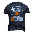 Mens Favorite Basketball Player Dad Baller Daddy Papa Men Men's 3D T-Shirt Back Print Navy Blue