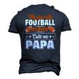 My Favorite Football Player Calls Me Papa Cute Men's 3D T-Shirt Back Print Navy Blue