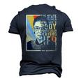 Feminist Ruth Bader Ginsburg Pro Choice My Body My Choice Men's 3D T-Shirt Back Print Navy Blue