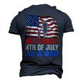 Mens My First 4Th Of July As A Dad July 4Th New Dad Usa Flag Men's 3D T-shirt Back Print Navy Blue