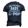 G Pop Grandpa Only The Best Dads Get Promoted To G Pop V2 Men's 3D T-shirt Back Print Navy Blue